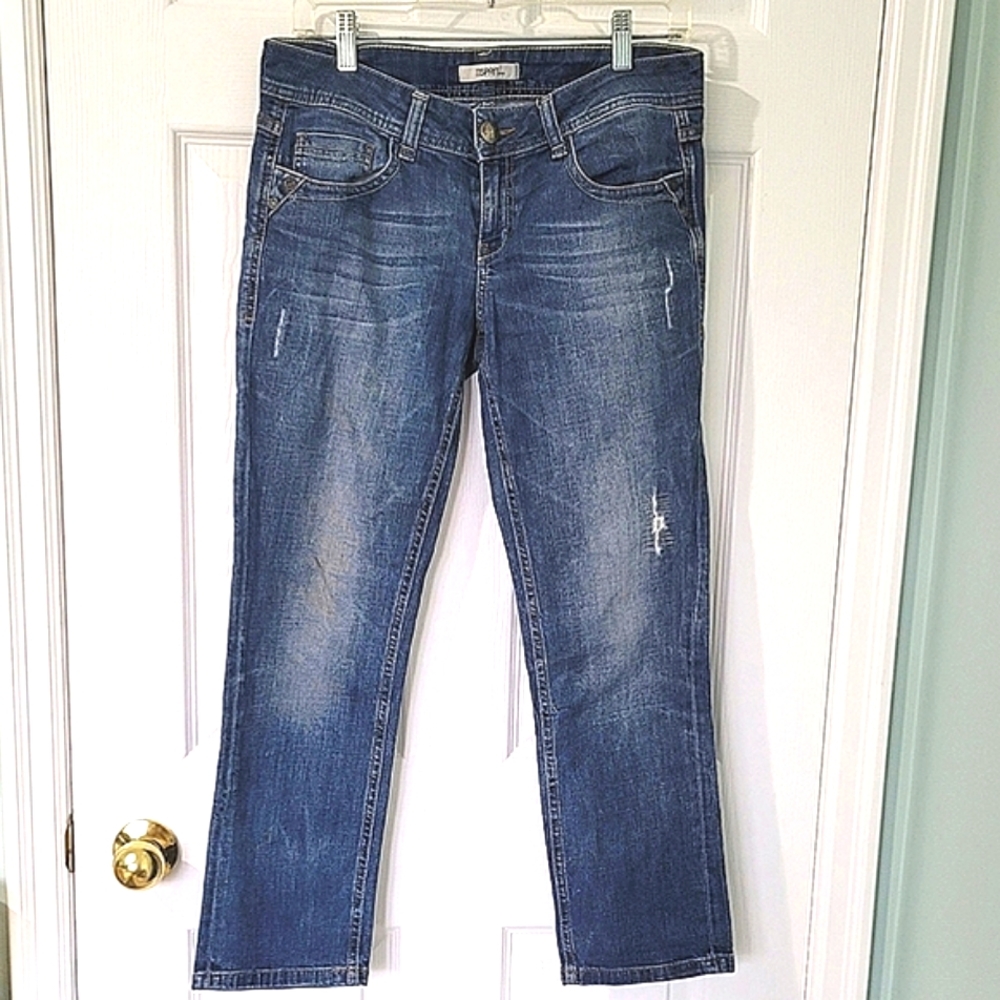 Esprit Denim Women's Distressed and Ripped Denim Jeans Size 28